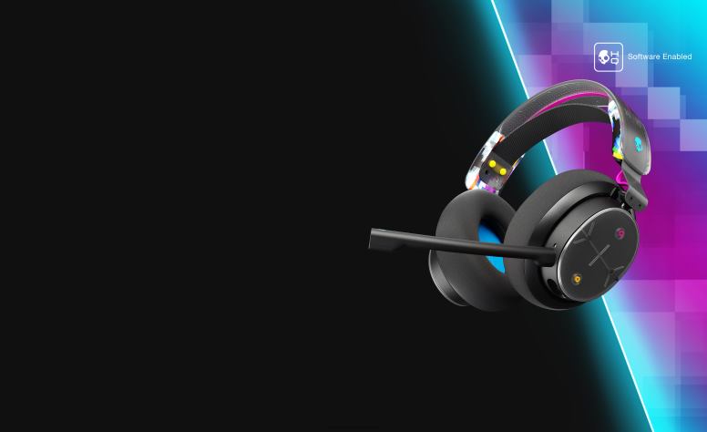 Skullcandy Drahtloses Gaming, das auf Sie abgestimmt ist Plyr Multi-Plattform-Wireless-Gaming-Headset H26P650 schwarzer Digihype