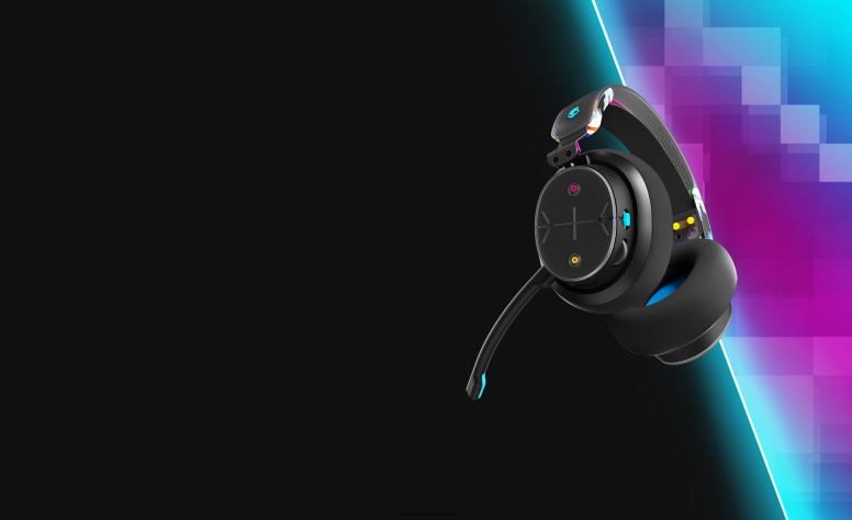 Skullcandy Drahtloses Gaming, das auf Sie abgestimmt ist Plyr Multi-Plattform-Wireless-Gaming-Headset H26P650 schwarzer Digihype