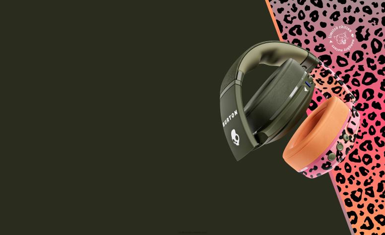 Skullcandy Skullcandy x Burton Crusher Evo sensorische Basskopfhörer mit persönlichem Sound H26P659 ungezogene Natur