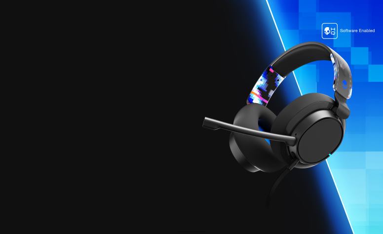 Skullcandy fortschrittliches Gaming – abgestimmt auf Sie – das kabelgebundene Gaming-Headset Slyr Pro für mehrere Plattformen H26P653 Blauer Digihype