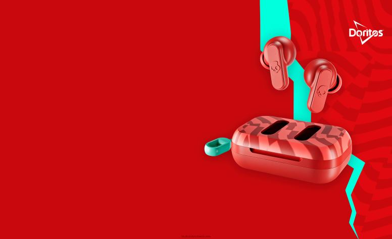 Skullcandy Skullcandy x Doritos Dime 2 echte kabellose Ohrhörer H26P63 doritos rot