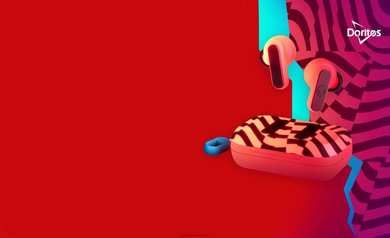 Skullcandy Skullcandy x Doritos Dime 2 echte kabellose Ohrhörer H26P63 doritos rot