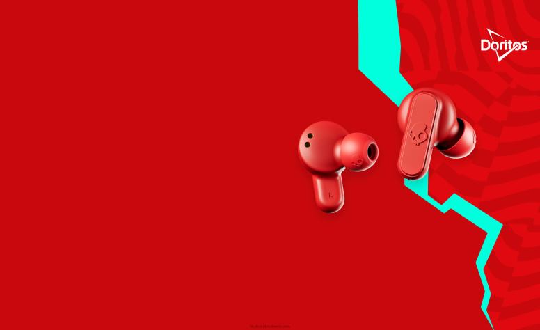 Skullcandy Skullcandy x Doritos Dime 2 echte kabellose Ohrhörer H26P63 doritos rot