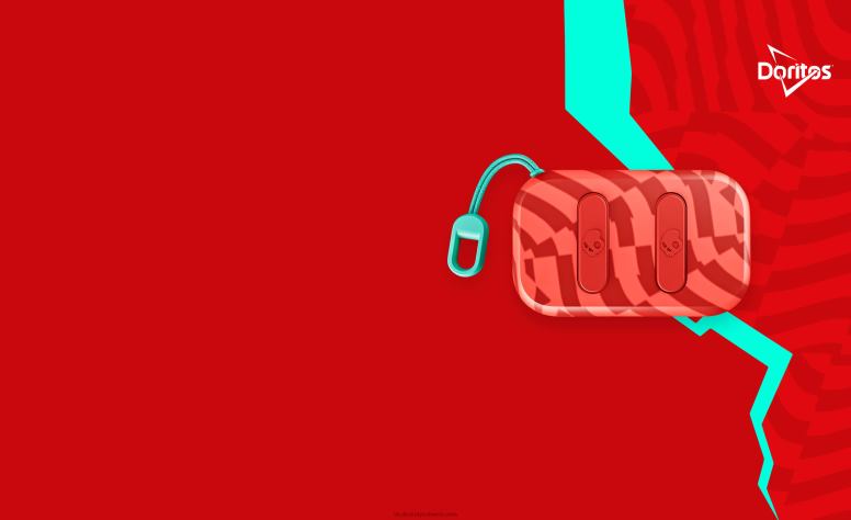 Skullcandy Skullcandy x Doritos Dime 2 echte kabellose Ohrhörer H26P63 doritos rot