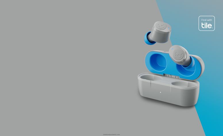 Skullcandy Völlig kabellose Essential Jib True 2Wireless-Ohrhörer H26P626 hellgrau/blau