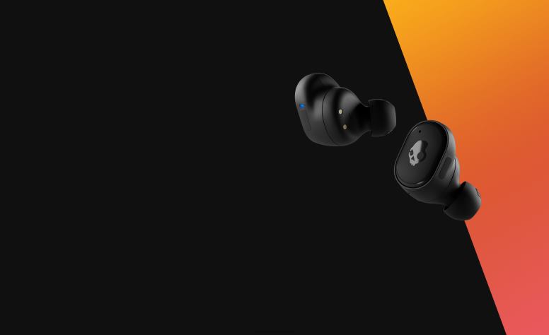 Skullcandy aktualisierbares kabelloses Aufladen von Technologie für echte kabellose Ohrhörer H26P67 schwarz/orange