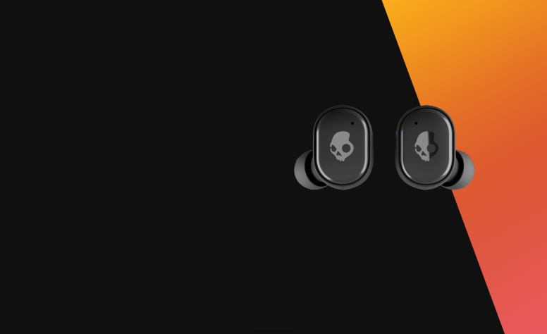 Skullcandy aktualisierbares kabelloses Aufladen von Technologie für echte kabellose Ohrhörer H26P67 schwarz/orange