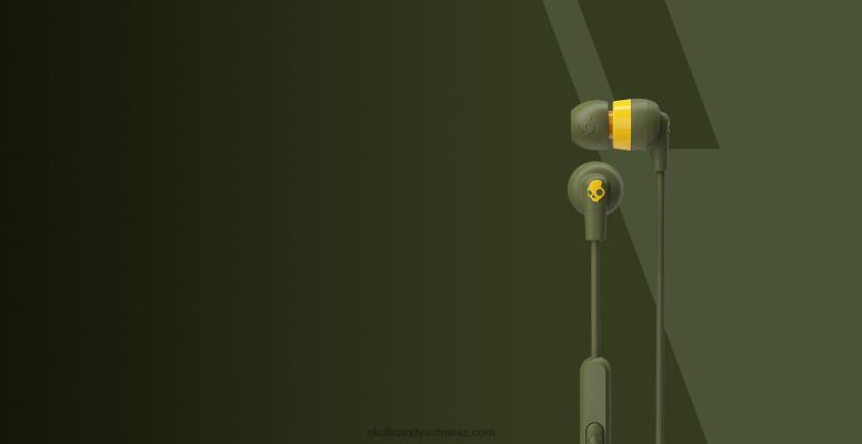 Skullcandy die originalen, unverzichtbaren ink'd+earbuds mit mikrofon H26P633 erhöhte Olive